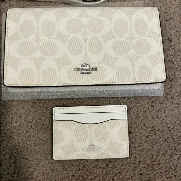 Coach Foldover Crossbody Card Case Set - Picture 9 of 9